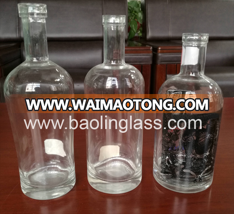 500ml 750ml glass tequila bottles vodka decanter